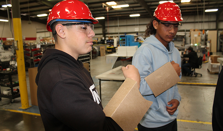 Students participating in Job Shadow Week.
