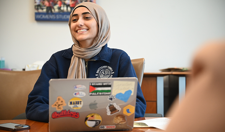 Junior Camalah Saleh is the newly elected president of Associated Students, Inc.