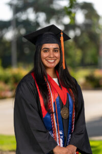 Commencement photo of Komal Sandhu.