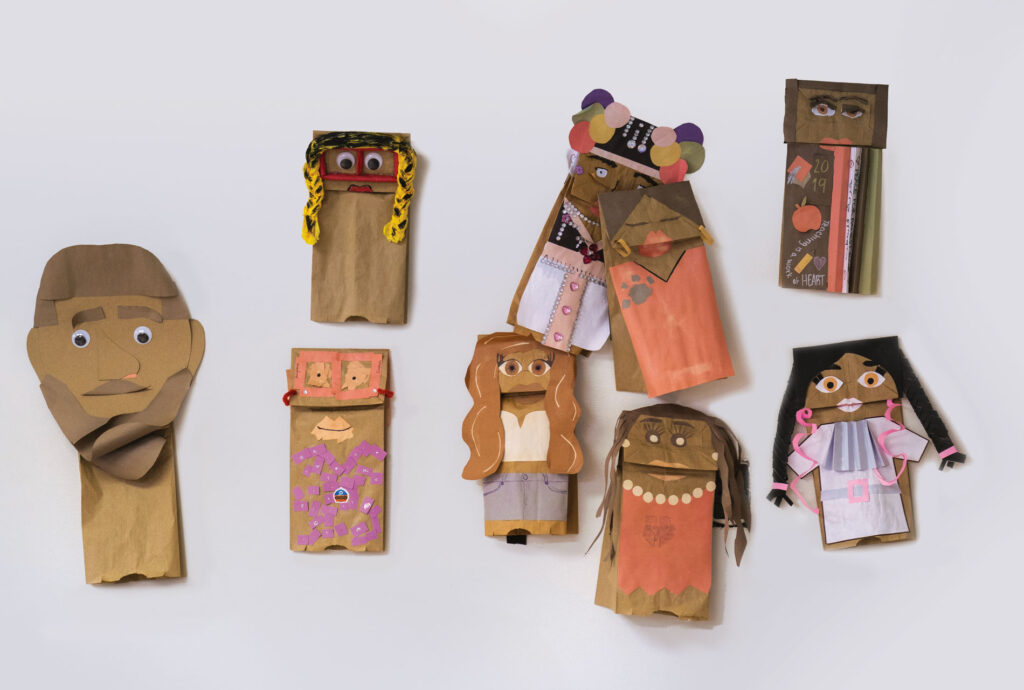 puppets made from brown bags