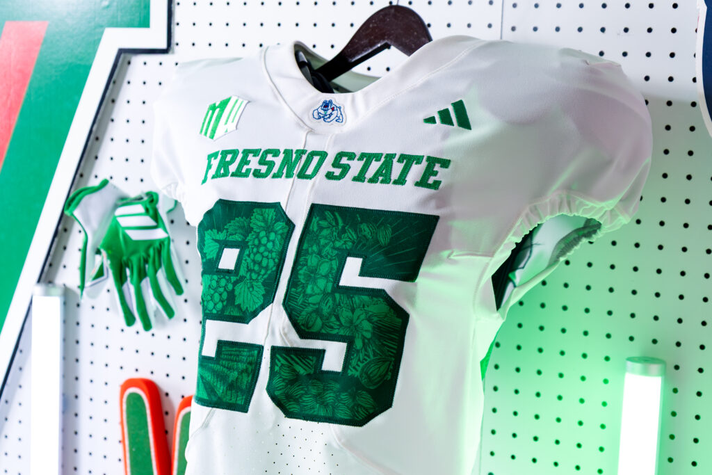 New Ag Fest Fresno State football jersey featuring sublimated ag artwork within each unique jersey number.