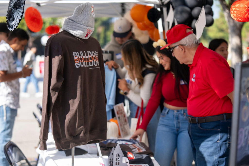 Merchandise on display at the Craig School of Business Pop Up Store
