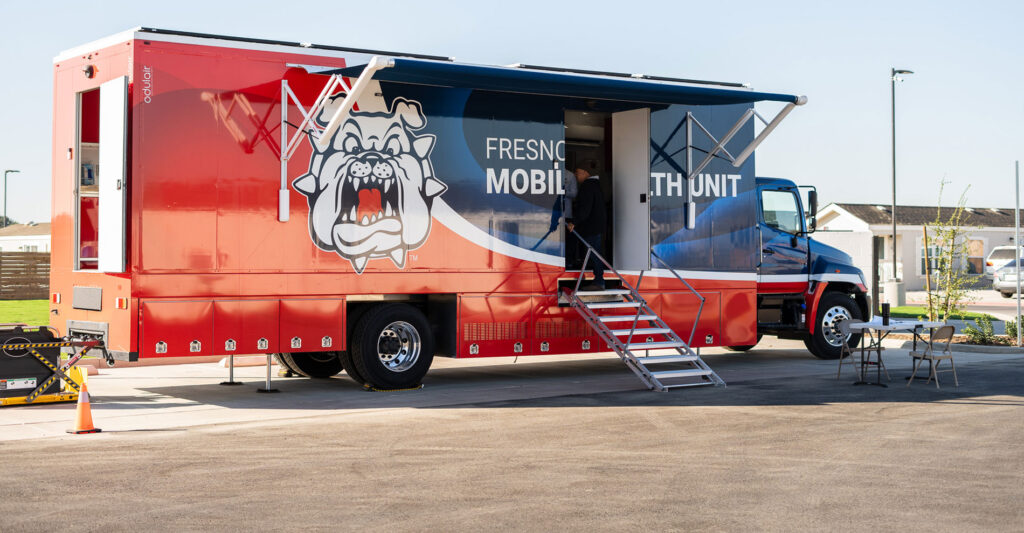 The Fresno State Mobile Health Unit visits Salt + Light.