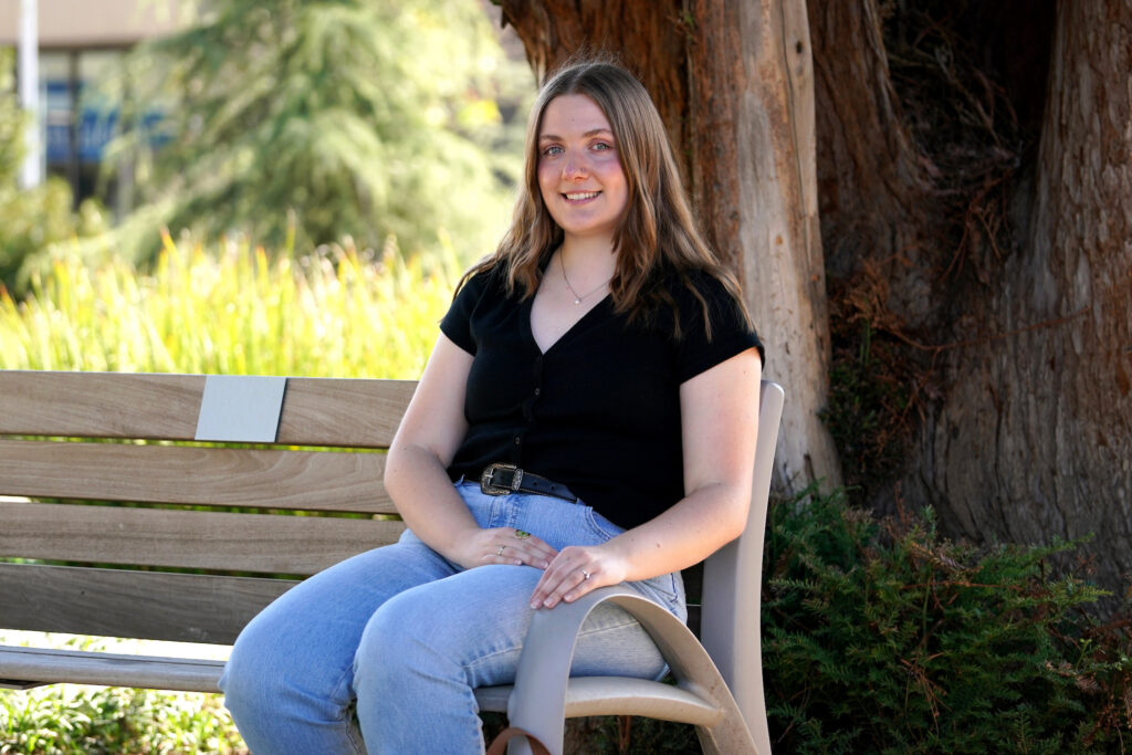 Fresno State business administration student Faith Bither