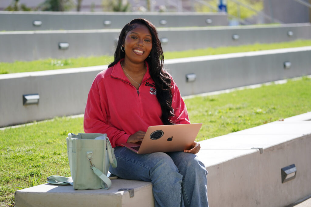 Fresno State business administration student Kennedi Campbell-Caldwell
