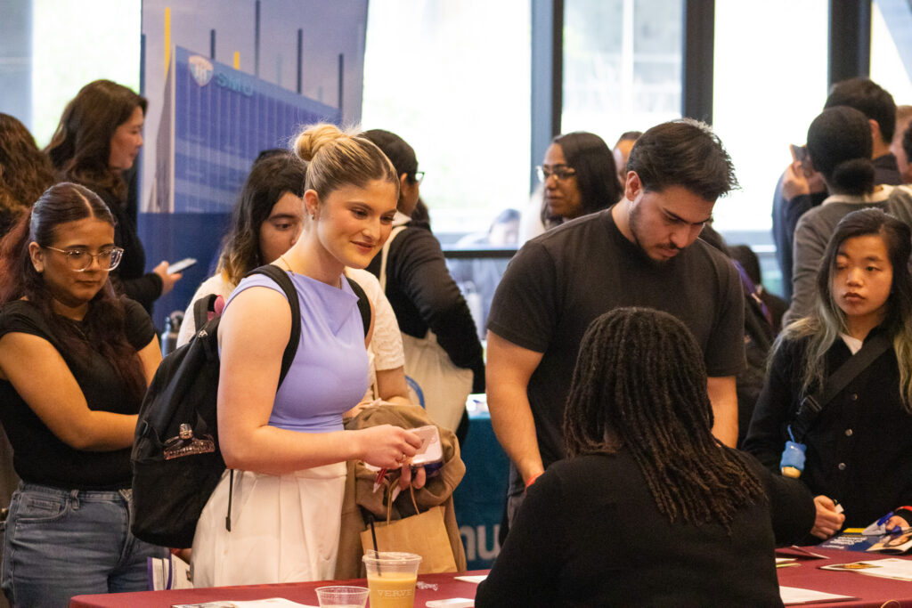 Students interact at CASA event