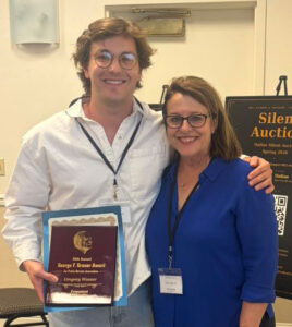 Gregory Weaver with Professor Faith Sidlow