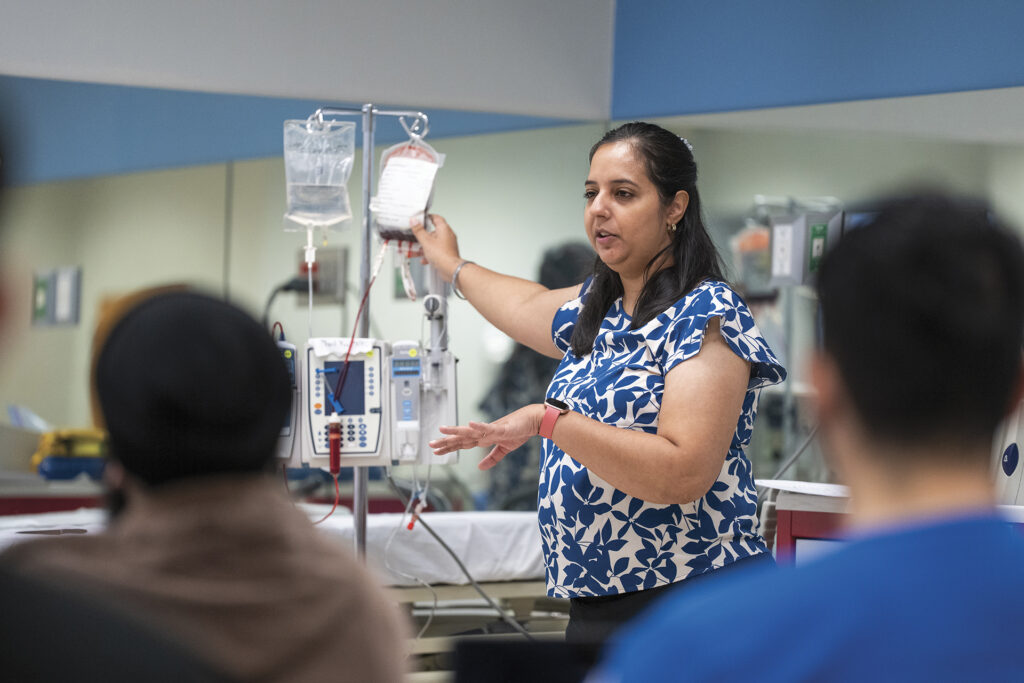 Valley Children's nurse Karen Dhillon is a student in the five-semester the Doctor of Nursing Practice program at Fresno State. 